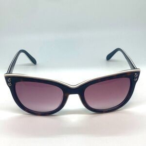 Moschino Brown Tortoiseshell & White Accent Ladies Cat Eye Sunglasses MO72304SA